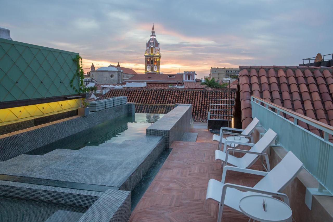 Hotel Boutique Casona Del Colegio Cartagena Exteriér fotografie Rooftop terrace