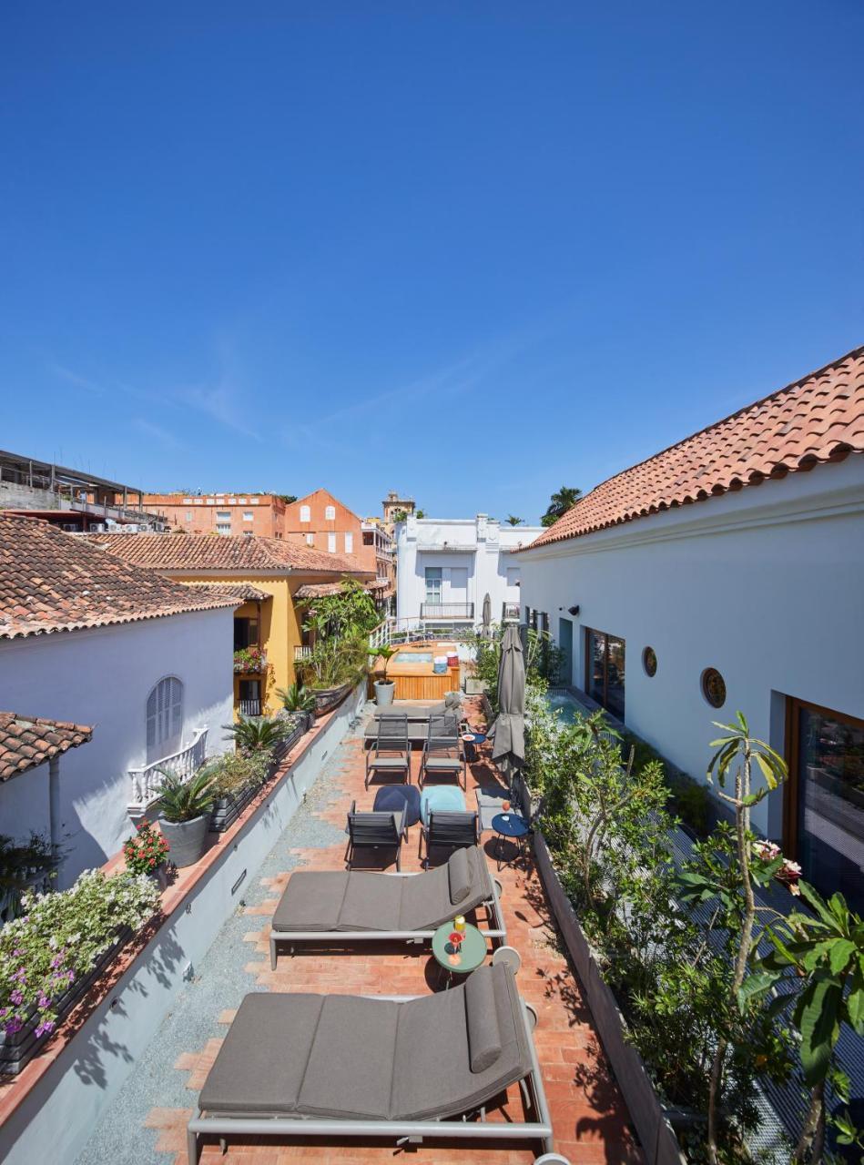 Hotel Boutique Casona Del Colegio Cartagena Exteriér fotografie Patio of the Casa de los Capitanes Generales