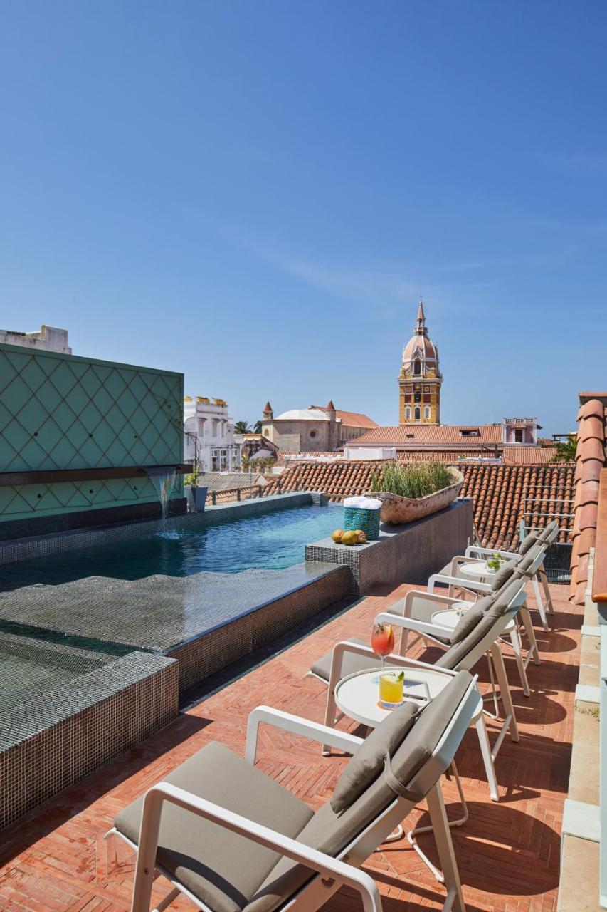 Hotel Boutique Casona Del Colegio Cartagena Exteriér fotografie Rooftop pool at Hotel Casa 1038