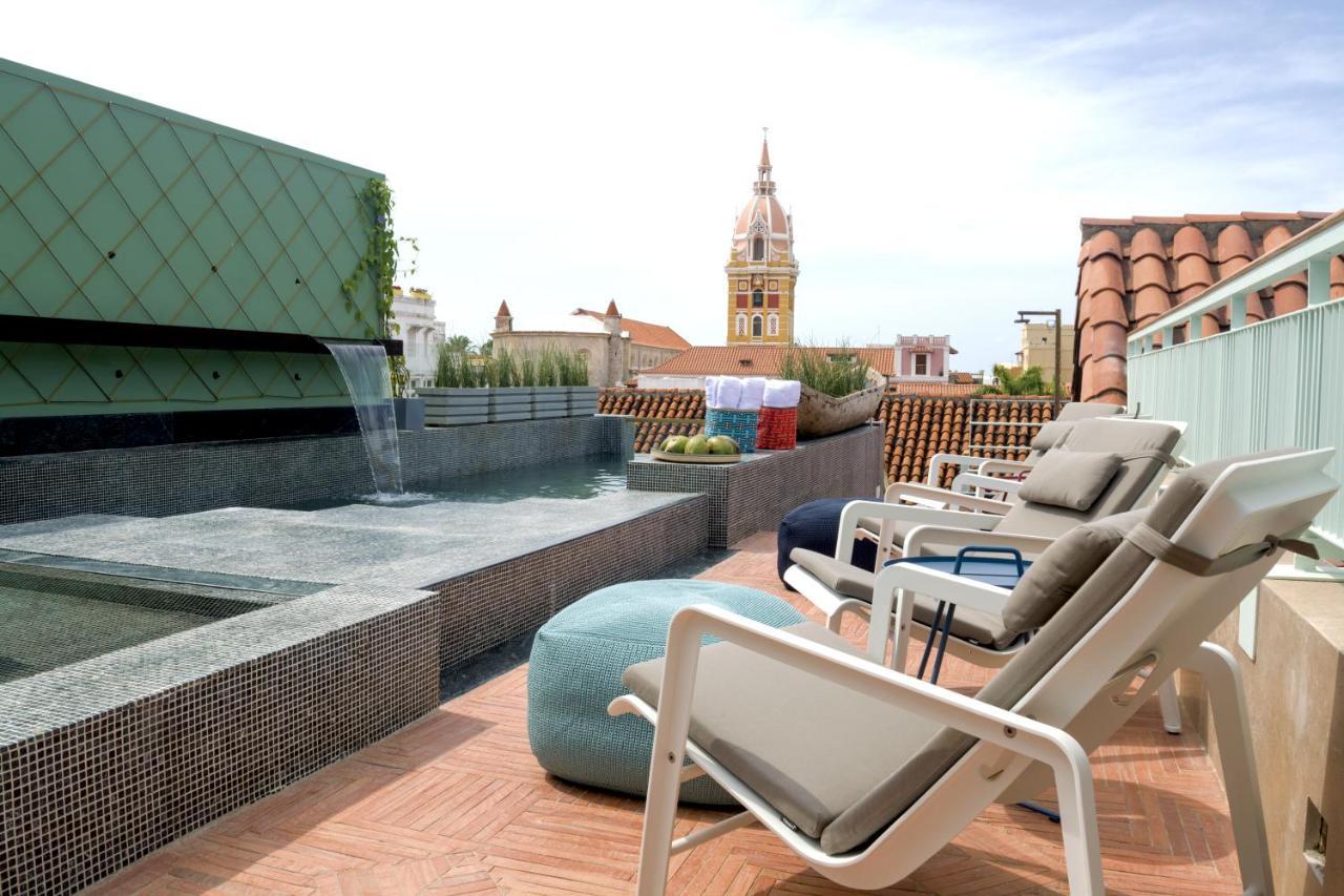 Hotel Boutique Casona Del Colegio Cartagena Exteriér fotografie Rooftop terrace