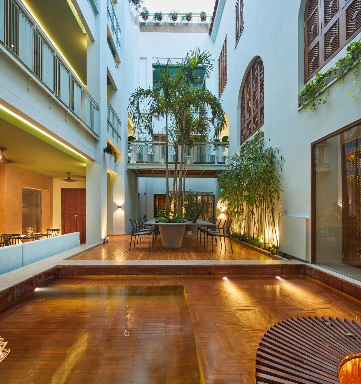 Hotel Boutique Casona Del Colegio Cartagena Exteriér fotografie The interior courtyard of the hotel