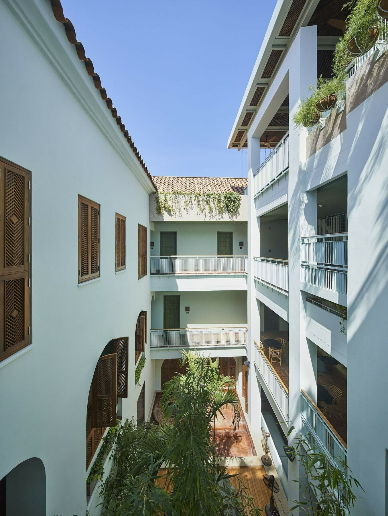 Hotel Boutique Casona Del Colegio Cartagena Exteriér fotografie The courtyard of the hotel