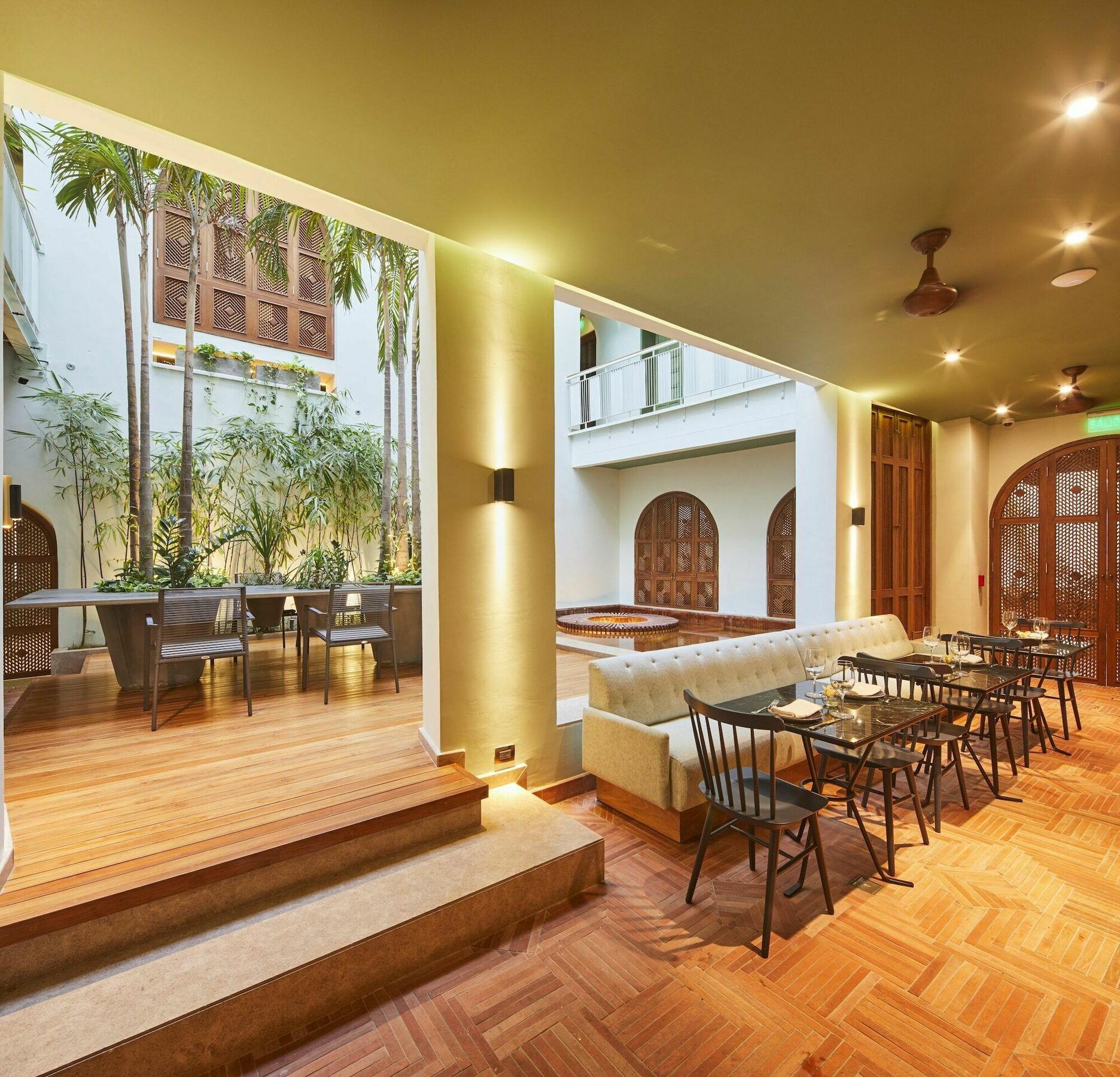 Hotel Boutique Casona Del Colegio Cartagena Exteriér fotografie The interior of the restaurant